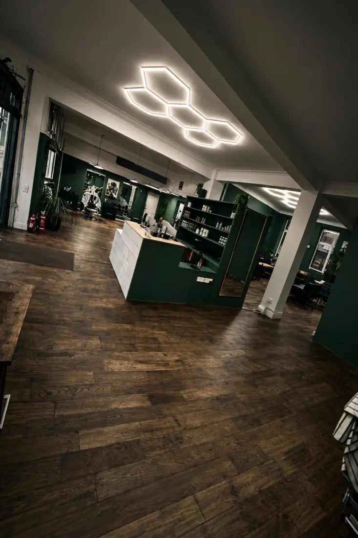 The shop floor at Rhythm & Roots, looking towards the front desk